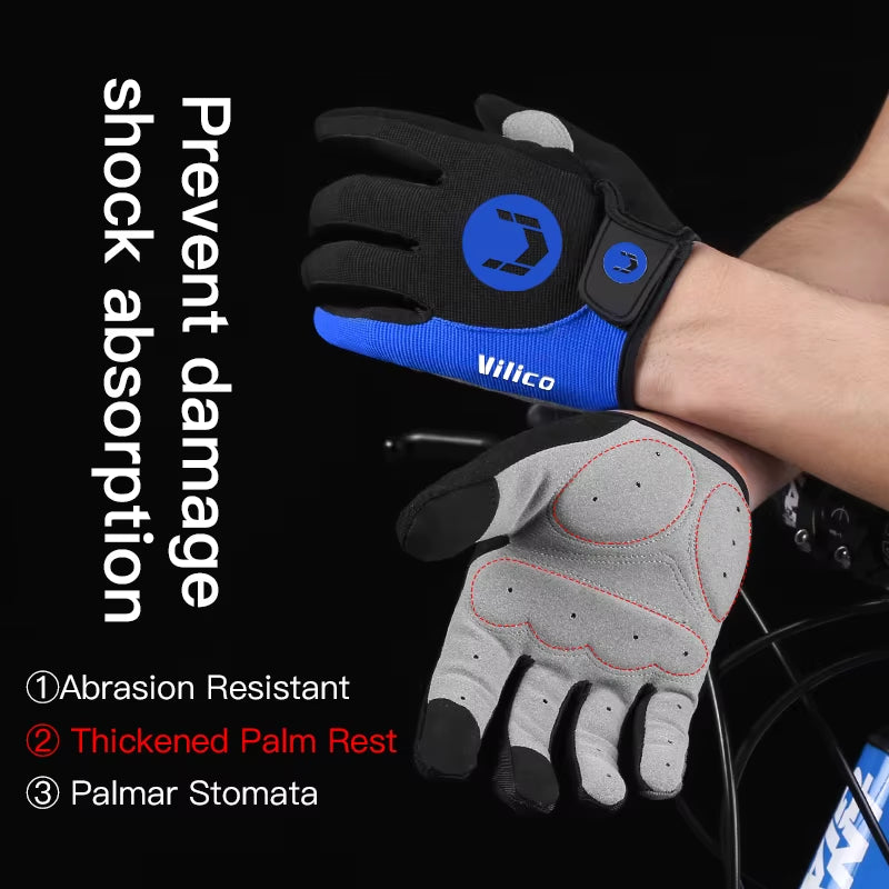 Women Men Cycling Gloves Full Finger Bicycle Gloves anti Slip Gel Pad Motorcycle MTB Road Bike Glove Luva Mitten for Sale