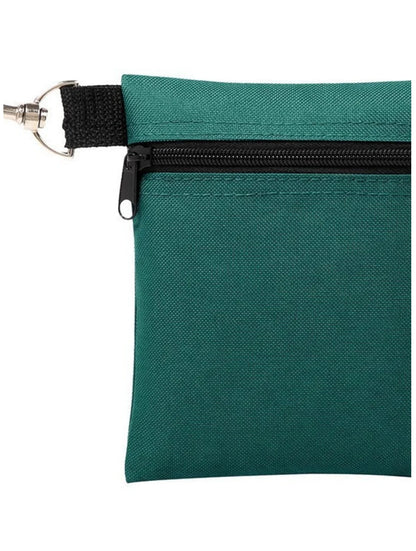 Golf Ball Storage Pouch with Carabiner - Portable Golf Accessories Bag for Balls, Tees & Divot Tools